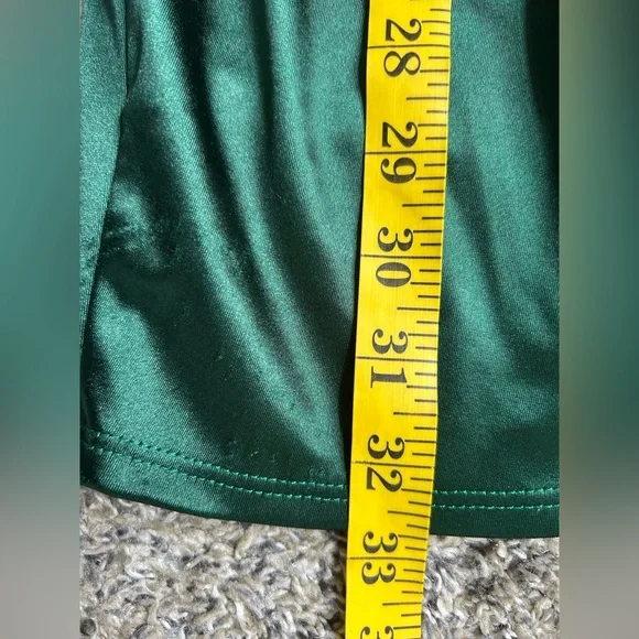 5/$25 Emerald Sundae gorgeous Bodycon mini dress with faux wrap size medium - Picture 5 of 8